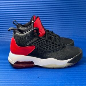 Size 6.5Y- GS Nike Air Jordan Maxin CD6123-016 Black Basketball Shoes Sneakers